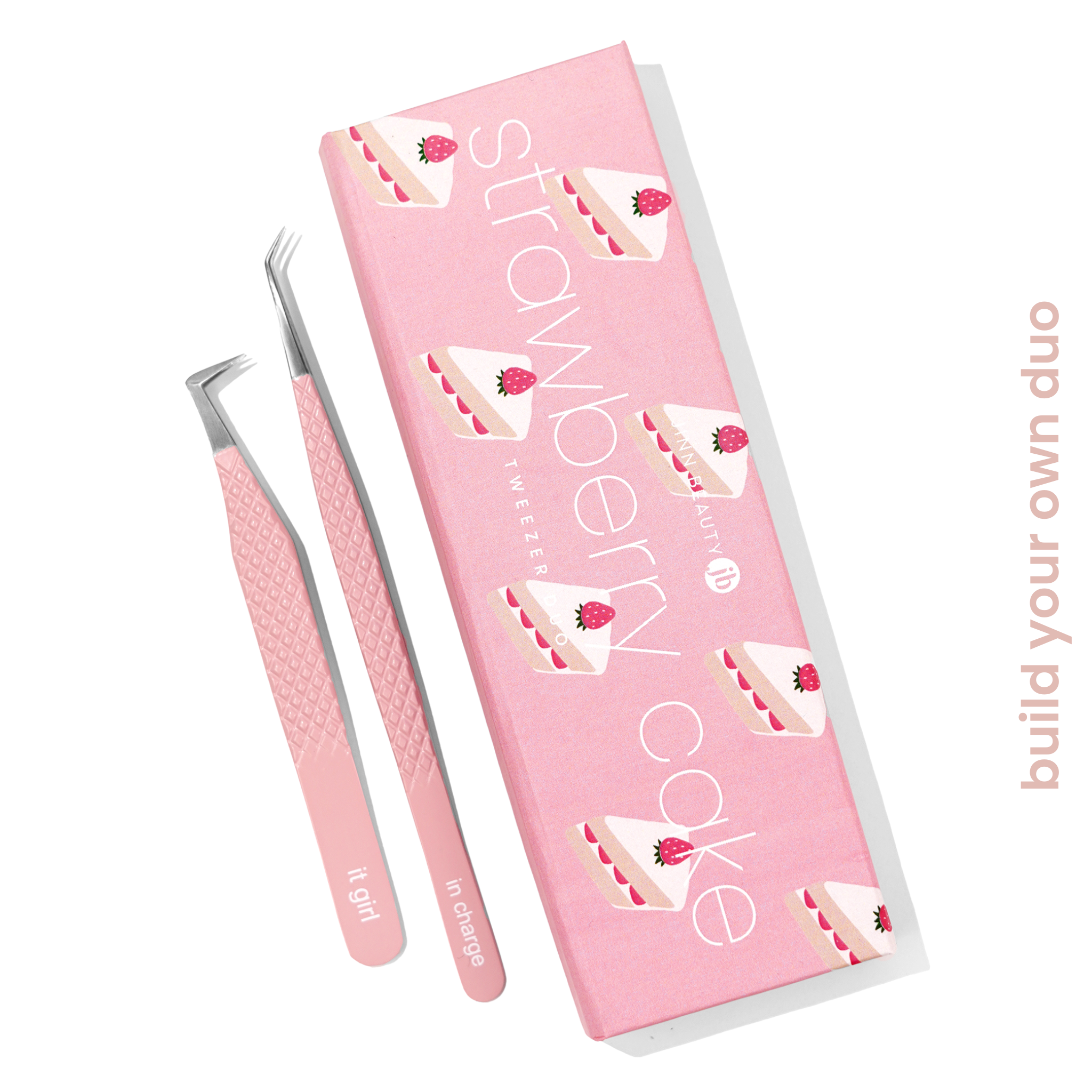 Strawberry Cake Lash Tweezer Duo – Jinn Beauty